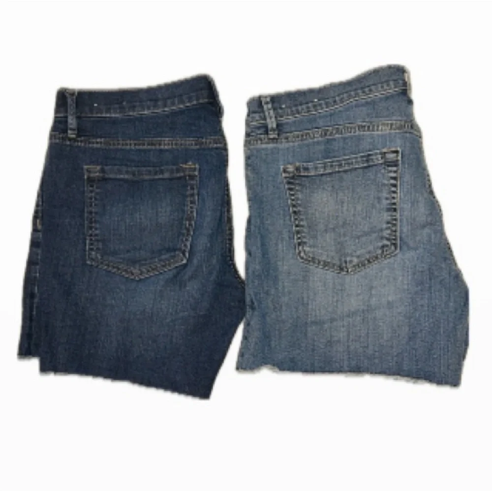 2 LOFT Denim Roll Short Jean Shorts Size 8 - Picture 1 of 11